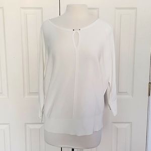 Worthington Off-White Over Blouse Large